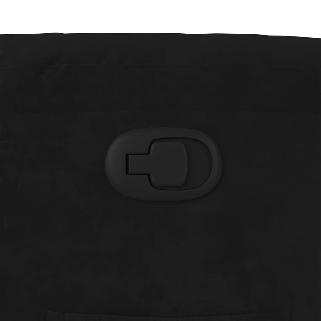 vidaXL Καρέκλα Γραφείου Ανακλινόμενη Μαύρη Βελούδινη