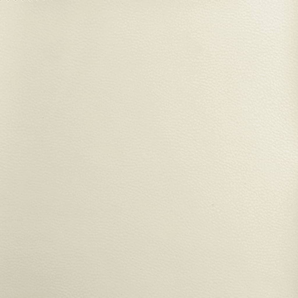 vidaXL Πολυθρόνα Ανακλινόμενη Κρεμ από Συνθετικό Δέρμα