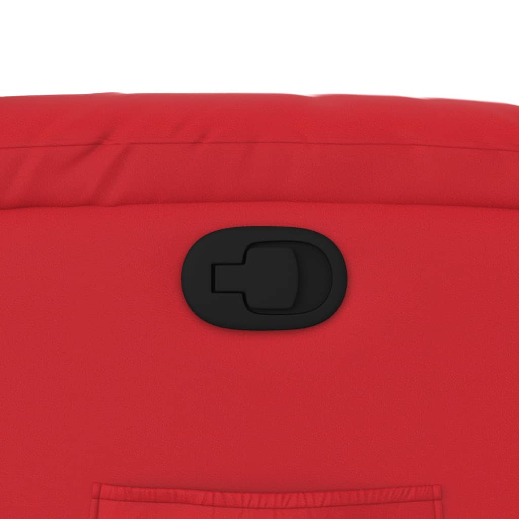 vidaXL Πολυθρόνα Ανακλινόμενη Κόκκινη από Συνθετικό Δέρμα