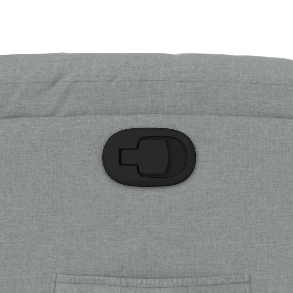 vidaXL Πολυθρόνα Ανακλινόμενη Ανοιχτό Γκρι Υφασμάτινη