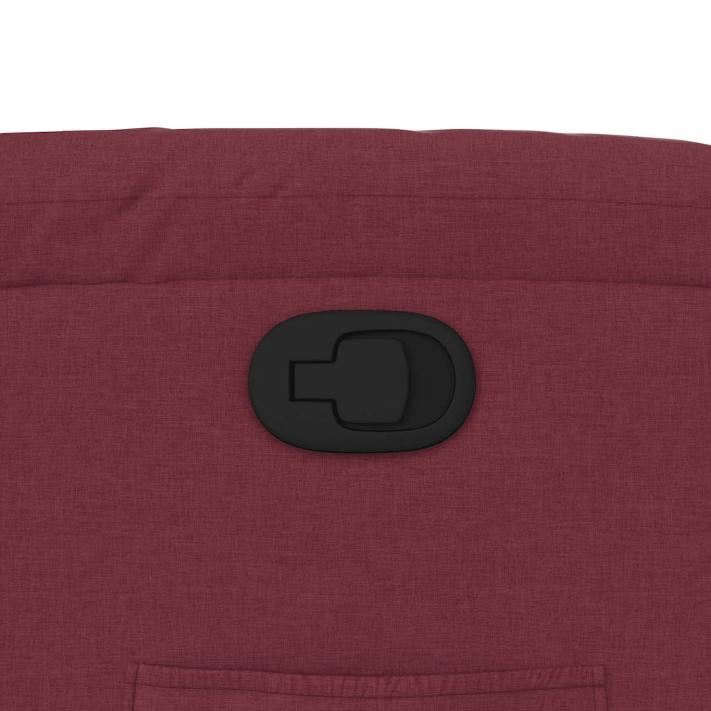 vidaXL Πολυθρόνα Ανακλινόμενη Μπορντό Υφασμάτινη