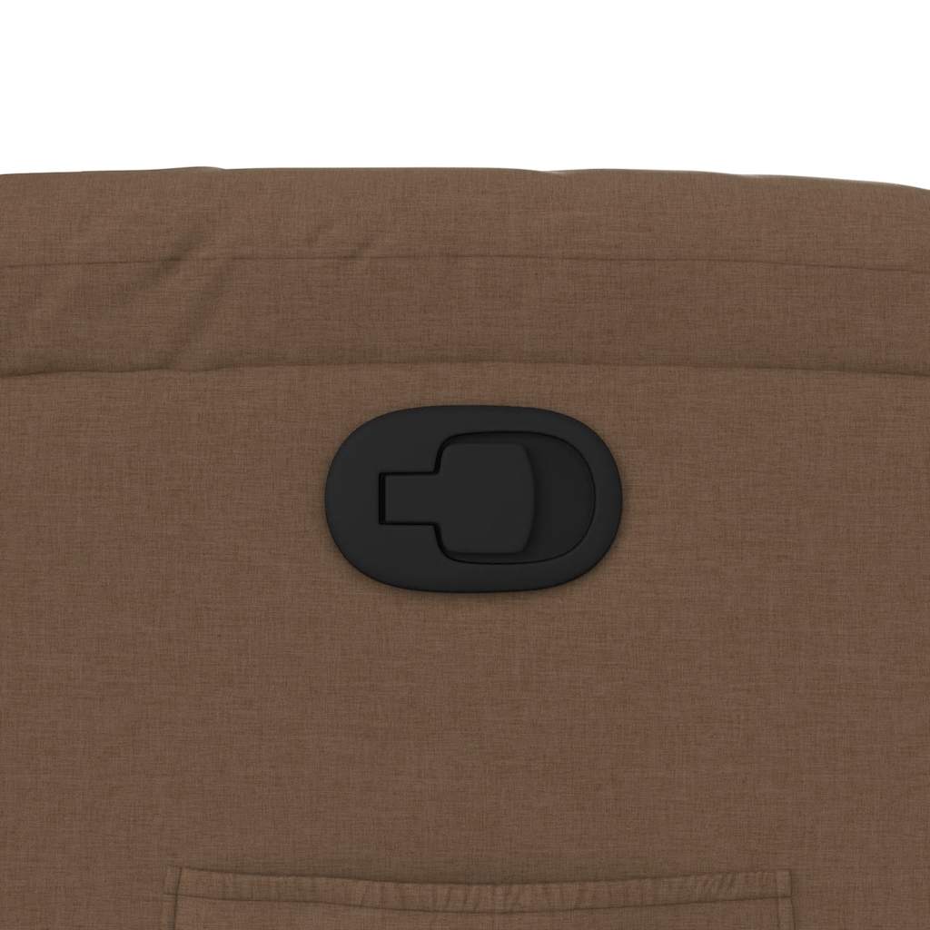 vidaXL Πολυθρόνα Ανακλινόμενη Καφέ Υφασμάτινη