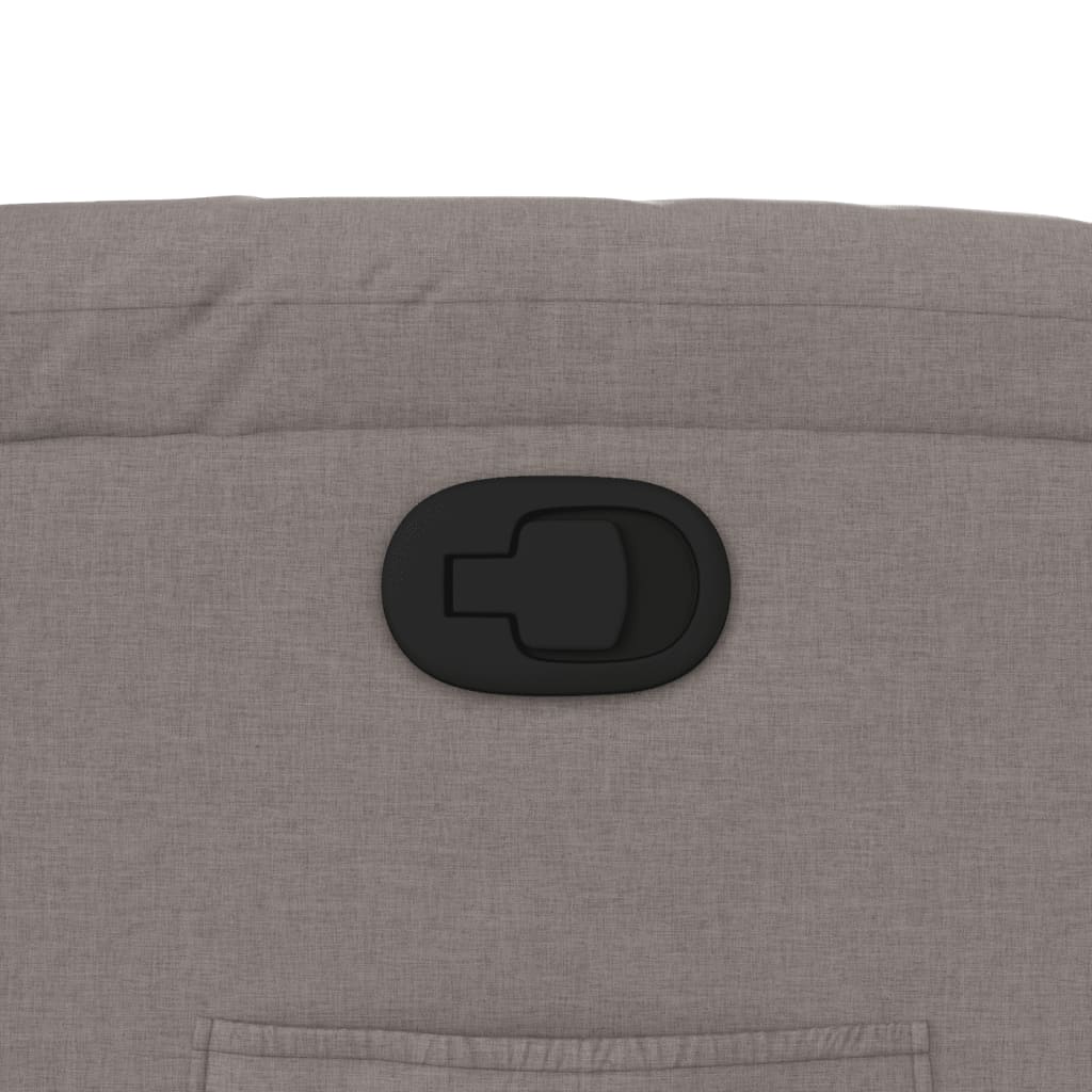 vidaXL Πολυθρόνα Ανακλινόμενη Taupe Υφασμάτινη