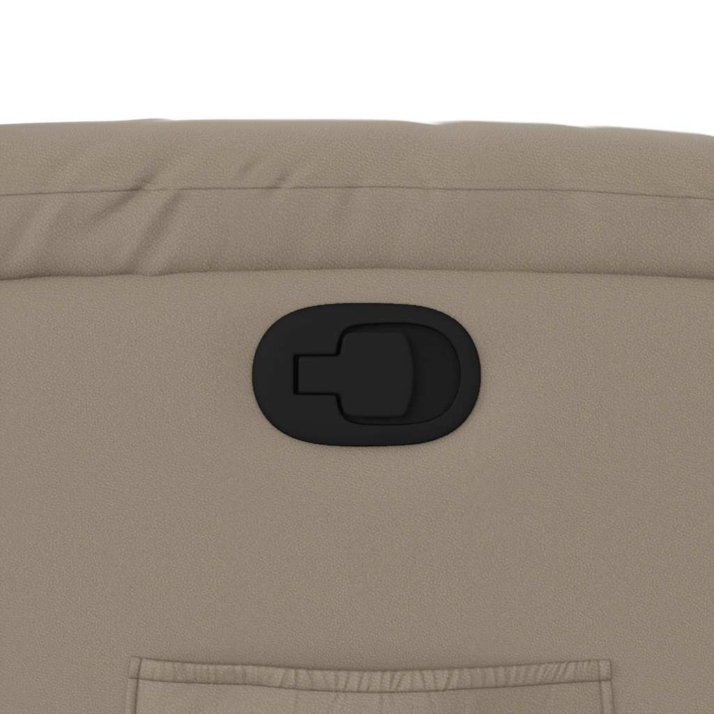 vidaXL Πολυθρόνα Ανακλινόμενη Καπουτσίνο από Συνθετικό Δέρμα