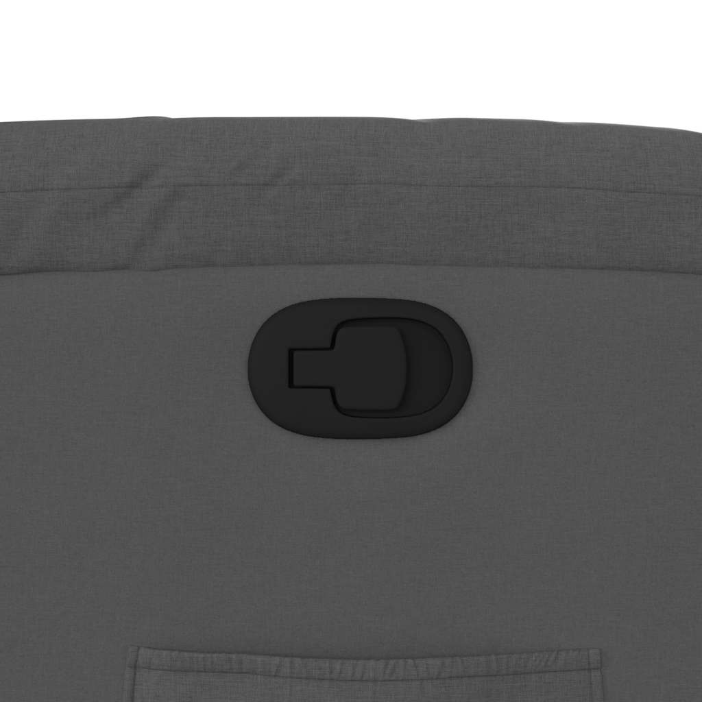 vidaXL Πολυθρόνα Ανακλινόμενη Σκούρο Γκρι Υφασμάτινη