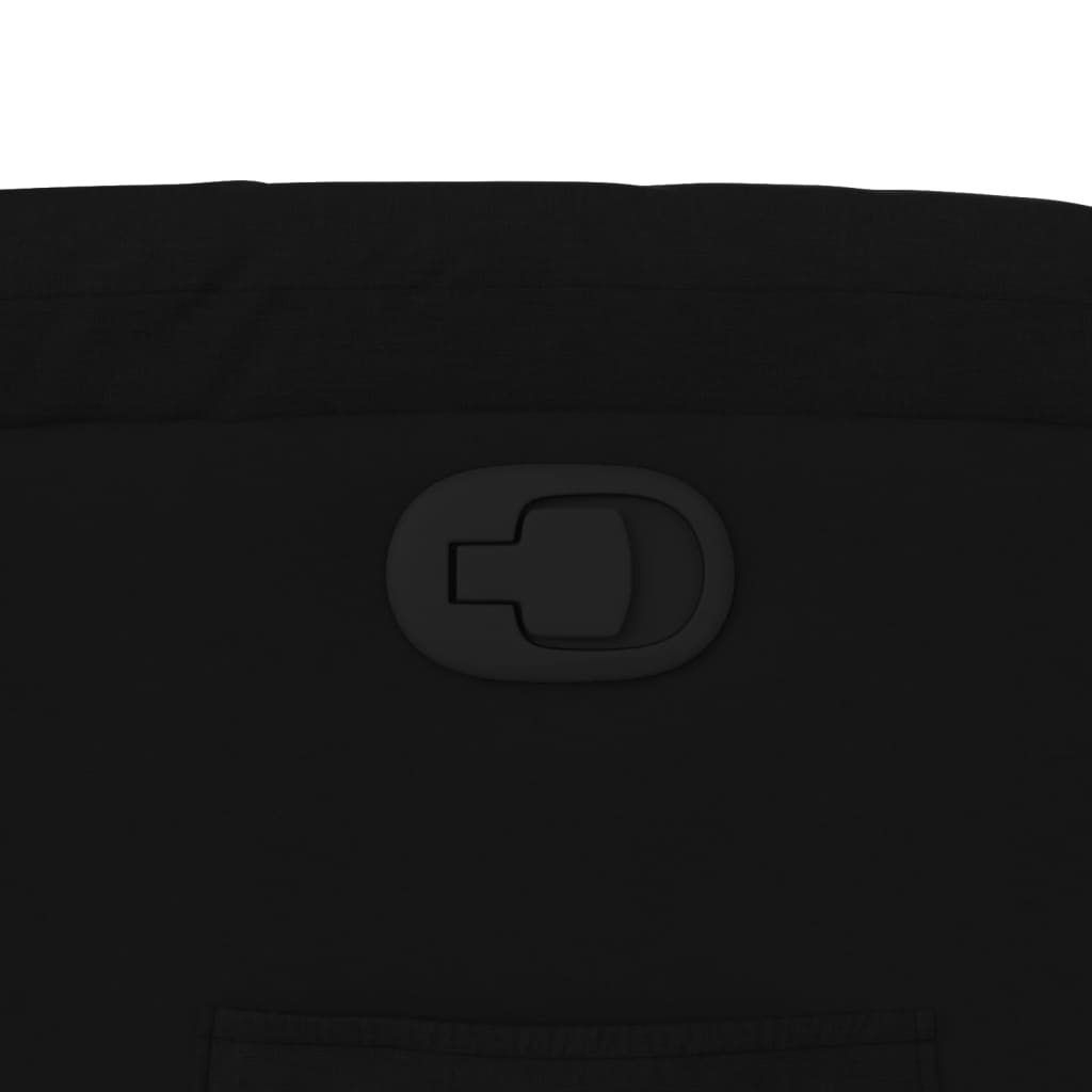 vidaXL Πολυθρόνα Ανακλινόμενη Μαύρη Υφασμάτινη