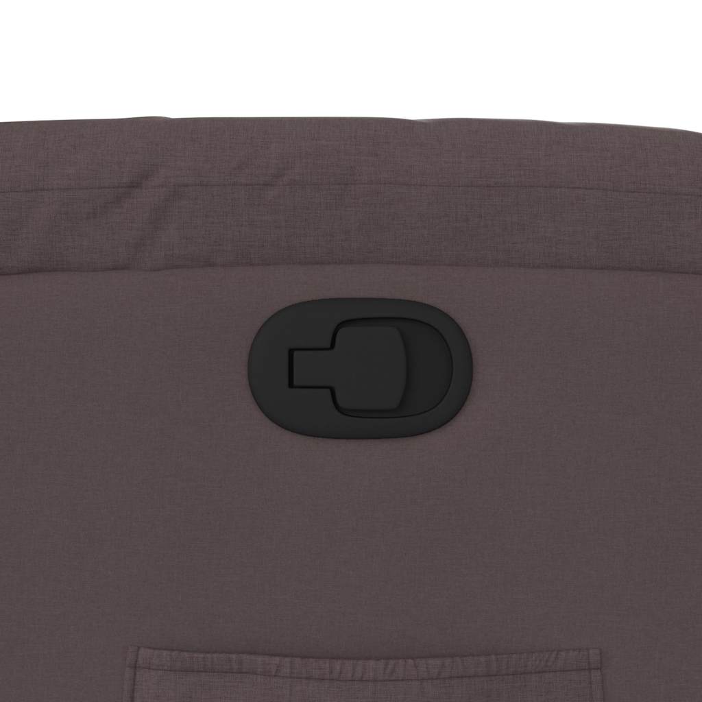 vidaXL Πολυθρόνα Ανακλινόμενη Σκούρο Καφέ Υφασμάτινη