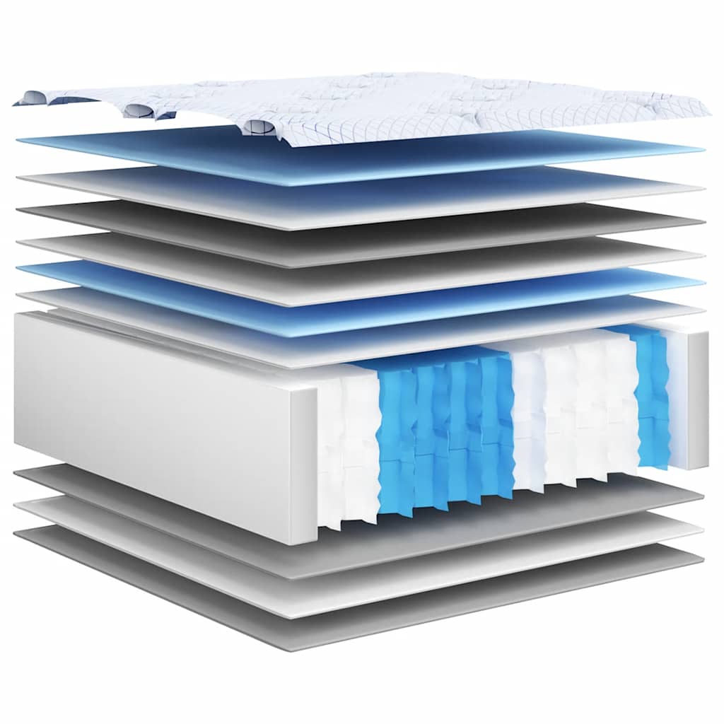 vidaXL Στρώμα με Pocket Springs Μεσαία 140x200 εκ.