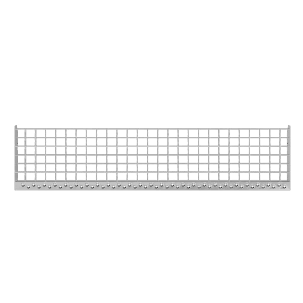 vidaXL Σκαλοπάτια από Σχάρα 100x24x7 εκ. από Γαλβανισμένο Χάλυβα