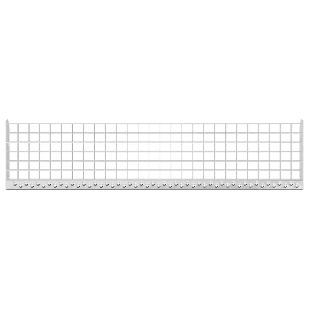 vidaXL Σκαλοπάτια από Σχάρα 100x24x7 εκ. από Γαλβανισμένο Χάλυβα