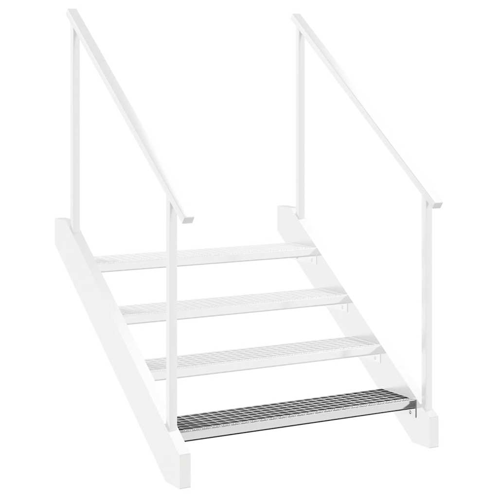 vidaXL Σκαλοπάτια από Σχάρα 100x24x7 εκ. από Γαλβανισμένο Χάλυβα