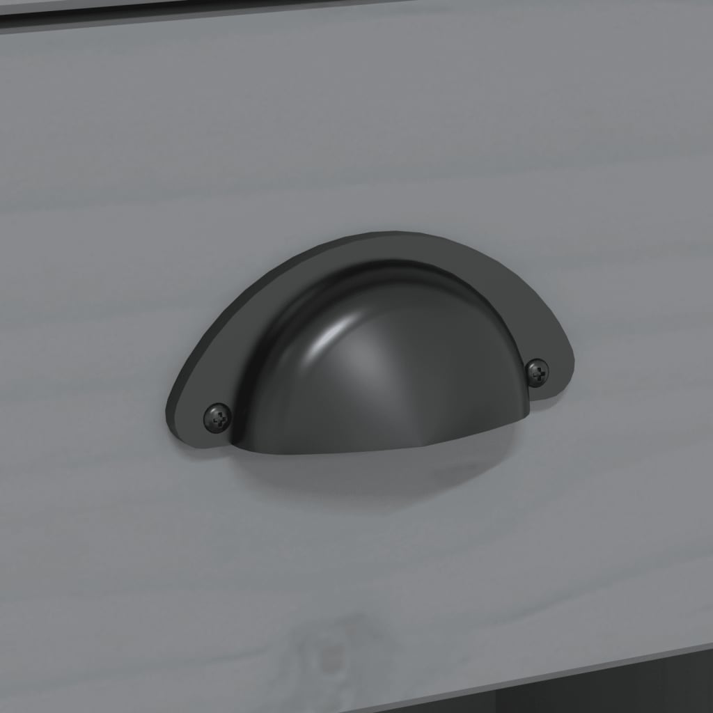 vidaXL Μπουφές BODO Γκρι 115,5x43x200,5 εκ. από Μασίφ Ξύλο Πεύκου