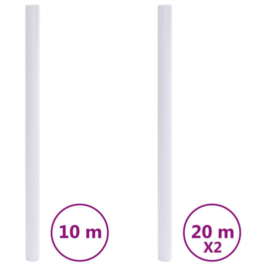 vidaXL Μεμβράνες Παραθύρου Ματ Λευκό από PVC