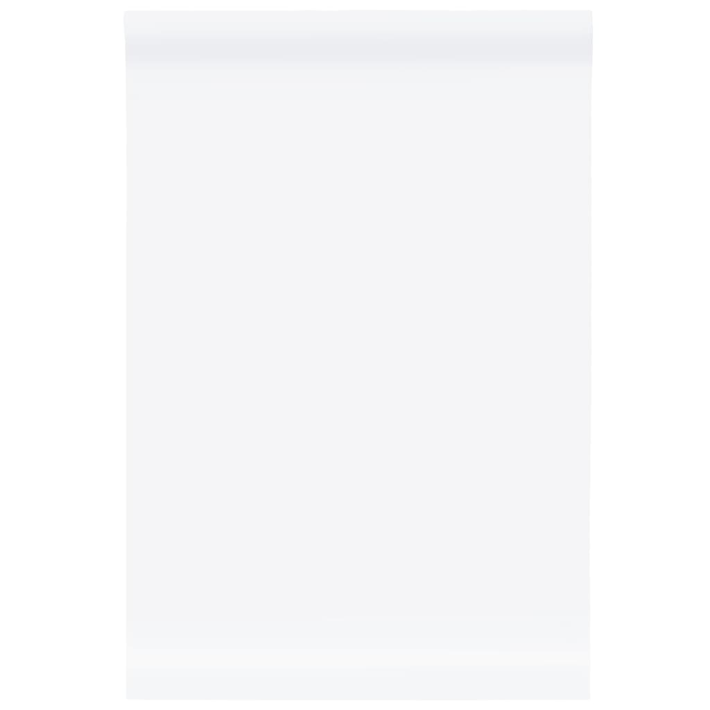 vidaXL Αυτοκόλλητα Επίπλων Ματ Λευκά 90 x 500 εκ. από PVC