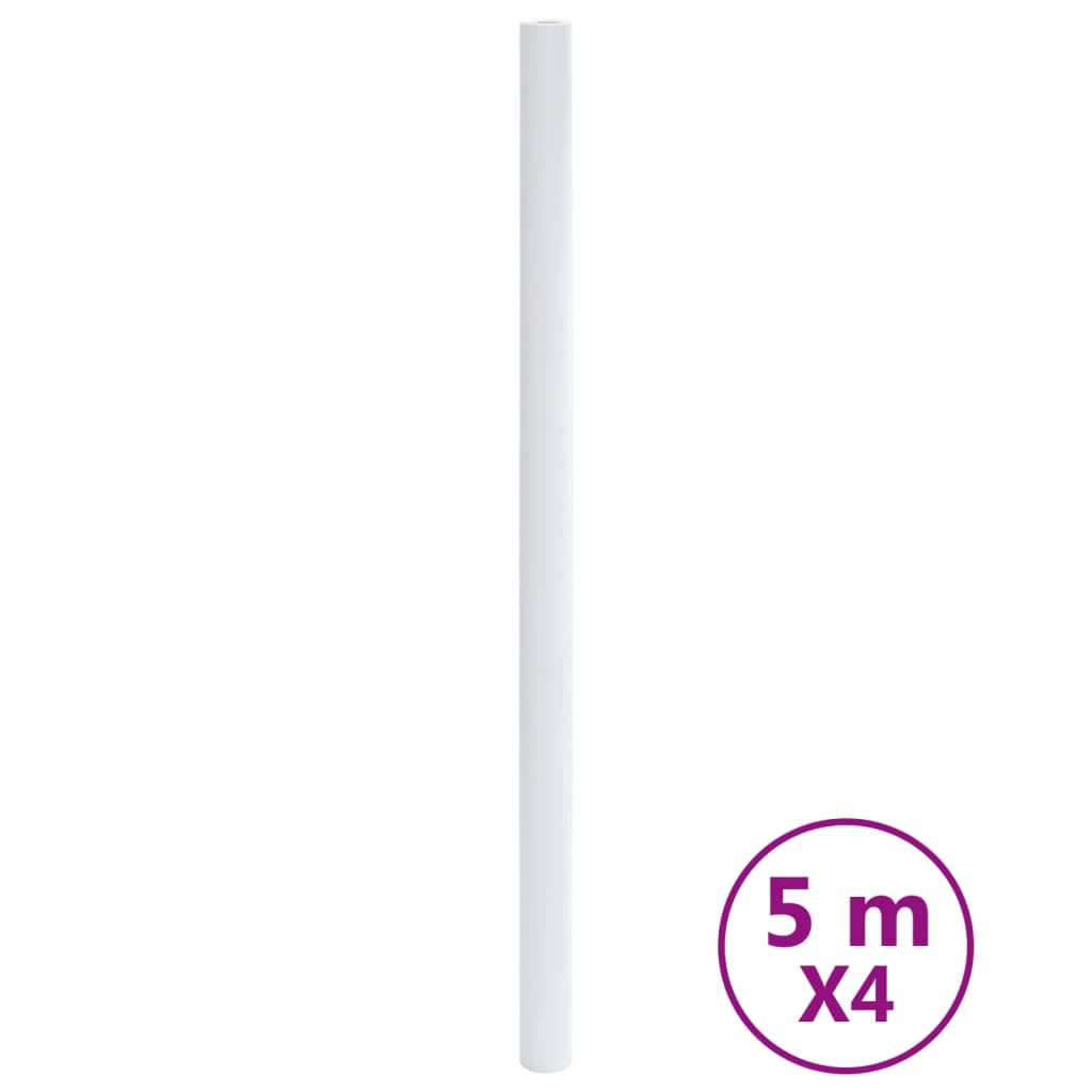 vidaXL Αυτοκόλλητα Επίπλων Ματ Λευκά 90 x 500 εκ. από PVC