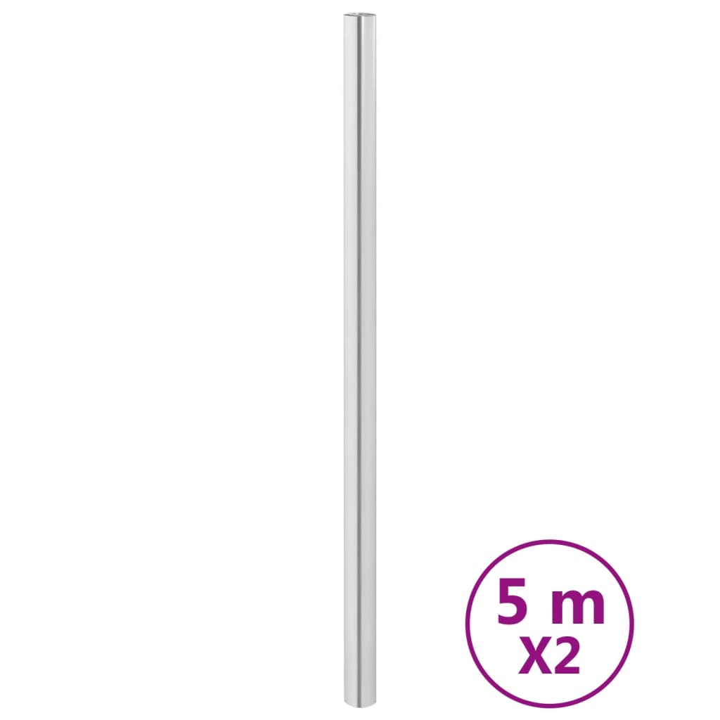 vidaXL Αυτοκόλλητα Επίπλων Ασημί 90 x 500 εκ. από PET