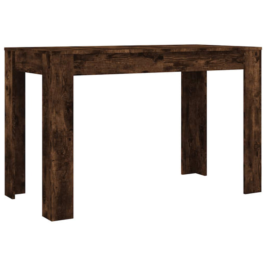 vidaXL Τραπέζι Τραπεζαρίας Καπνιστή Δρυς 120x60x76 εκ. Επεξ. Ξύλο