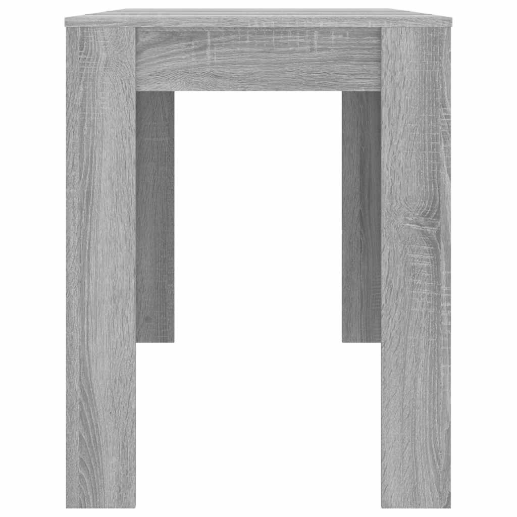 vidaXL Τραπεζαρία Γκρι Sonoma 120 x 60 x 76 εκ. από Επεξεργασμένο Ξύλο