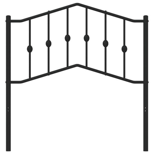 vidaXL Κεφαλάρι Μαύρο 90 εκ. Μεταλλικό