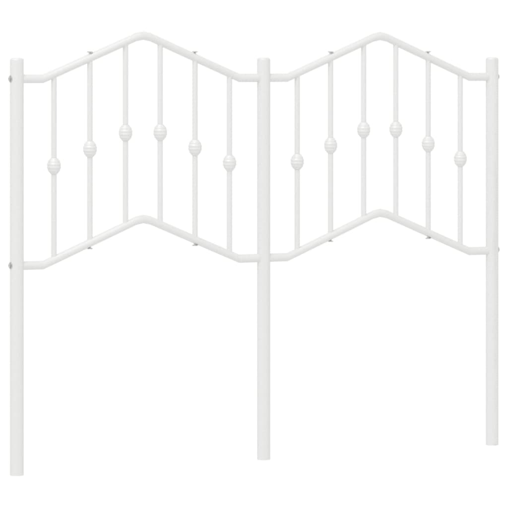 vidaXL Κεφαλάρι Λευκό 120 εκ. Μεταλλικό