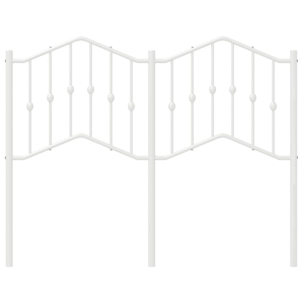 vidaXL Κεφαλάρι Λευκό 120 εκ. Μεταλλικό