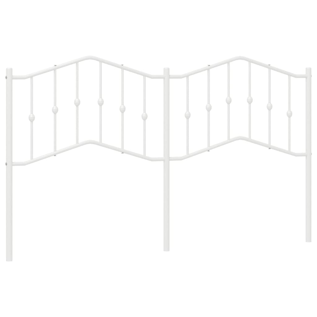 vidaXL Κεφαλάρι Λευκό 160 εκ. Μεταλλικό