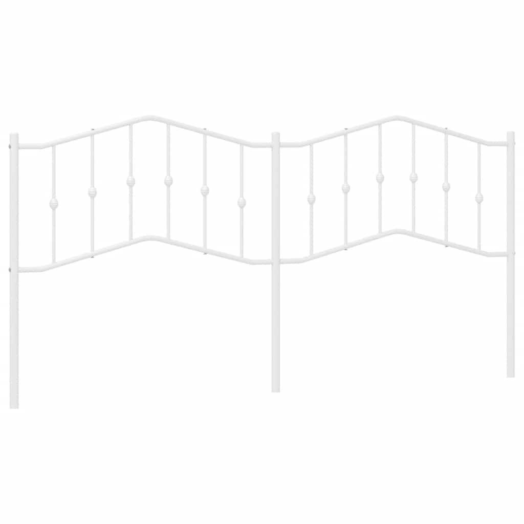 vidaXL Κεφαλάρι Λευκό 193 εκ. Μεταλλικό