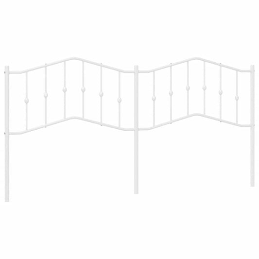vidaXL Κεφαλάρι Λευκό 193 εκ. Μεταλλικό