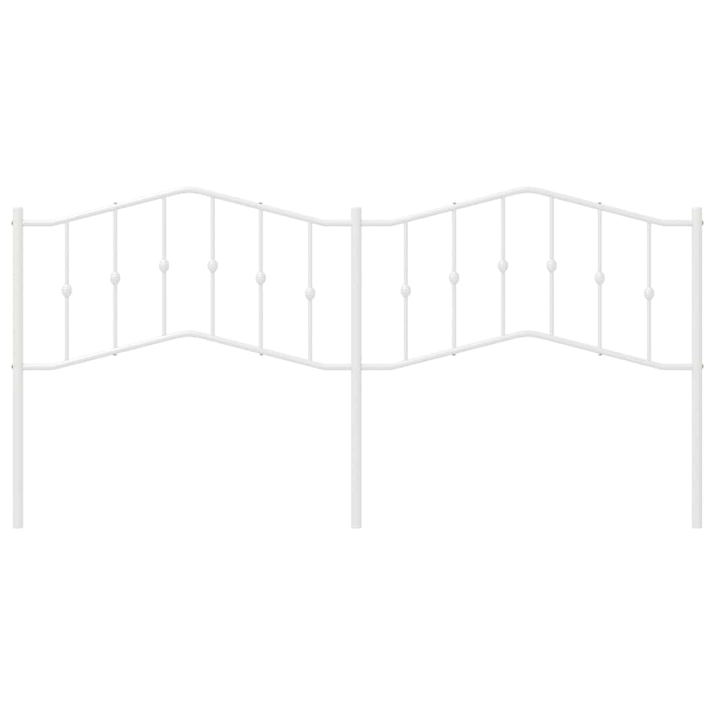 vidaXL Κεφαλάρι Λευκό 193 εκ. Μεταλλικό