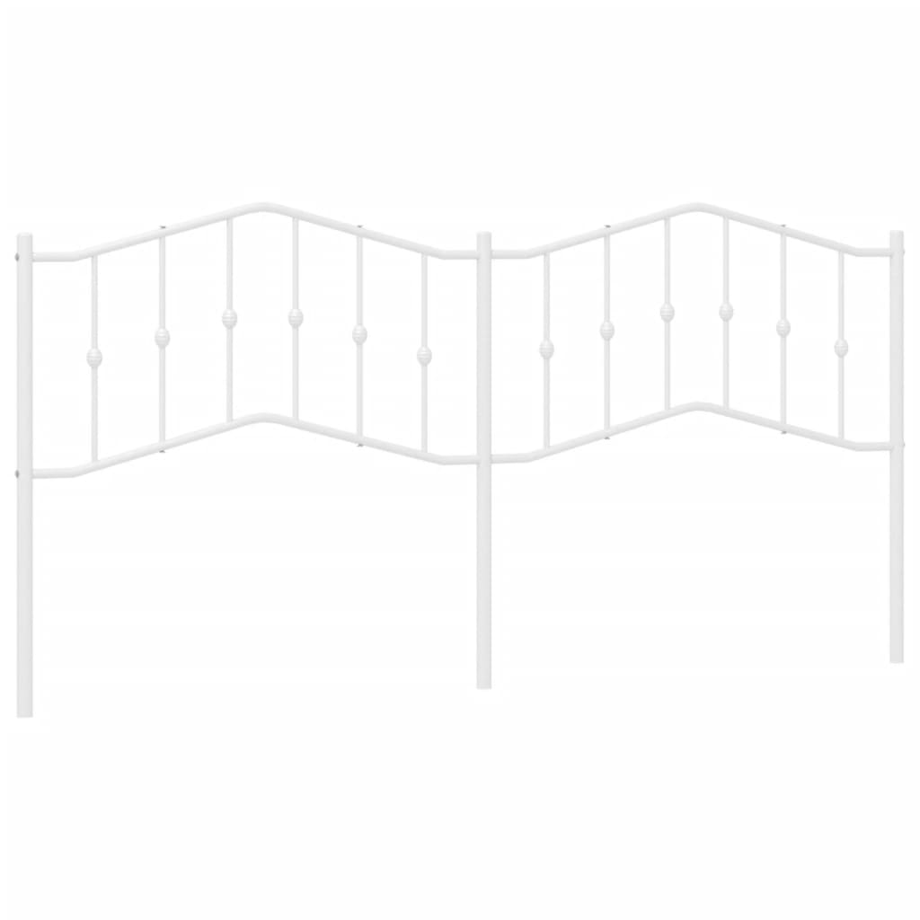 vidaXL Κεφαλάρι Λευκό 200 εκ. Μεταλλικό