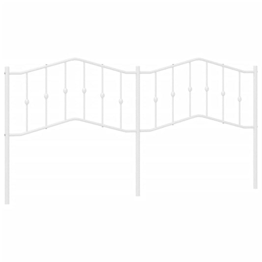 vidaXL Κεφαλάρι Λευκό 200 εκ. Μεταλλικό