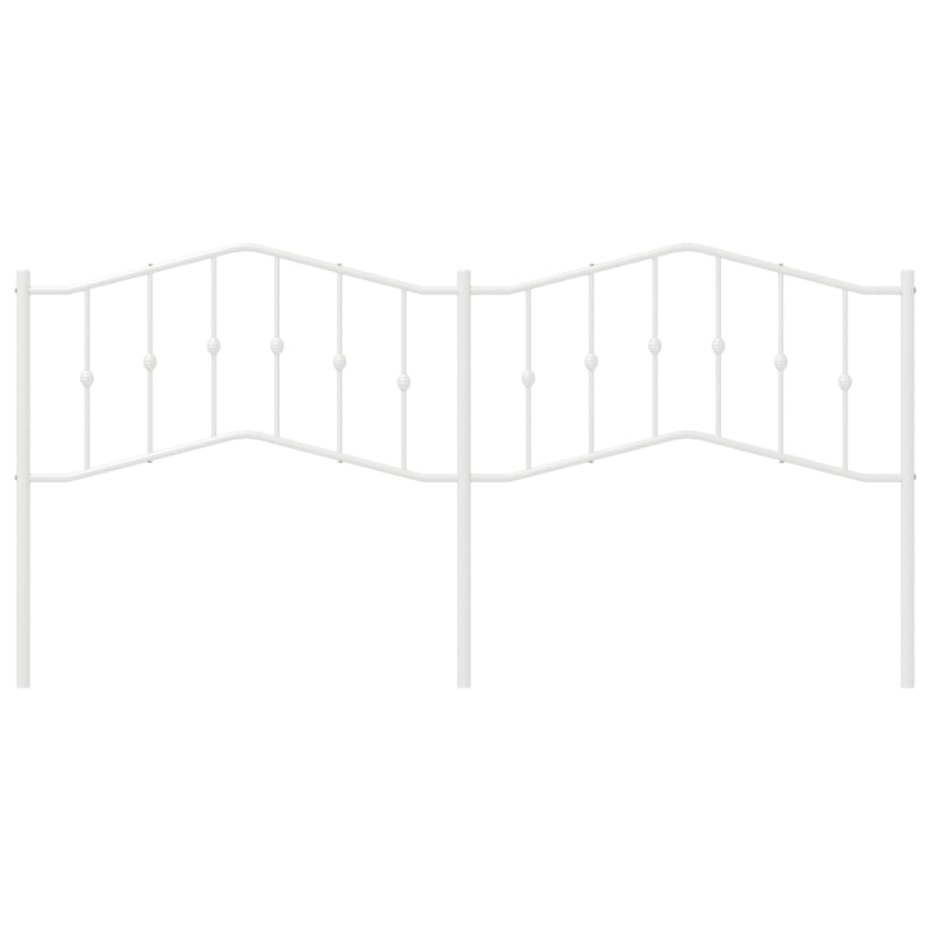 vidaXL Κεφαλάρι Λευκό 200 εκ. Μεταλλικό