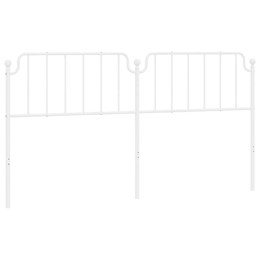 vidaXL Κεφαλάρι Λευκό 193 εκ. Μεταλλικό