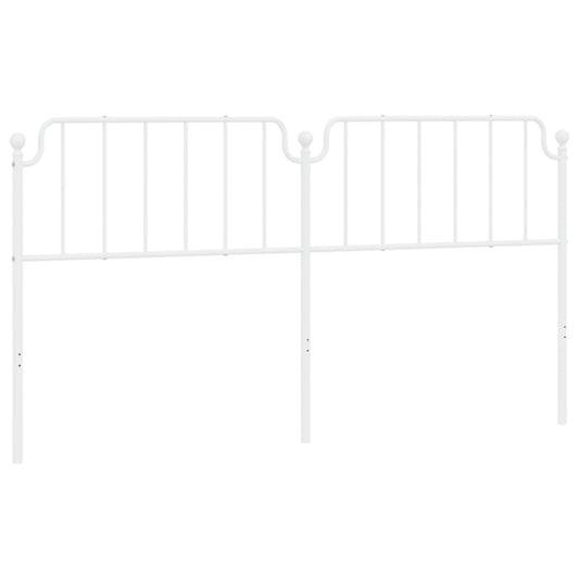 vidaXL Κεφαλάρι Λευκό 200 εκ. Μεταλλικό