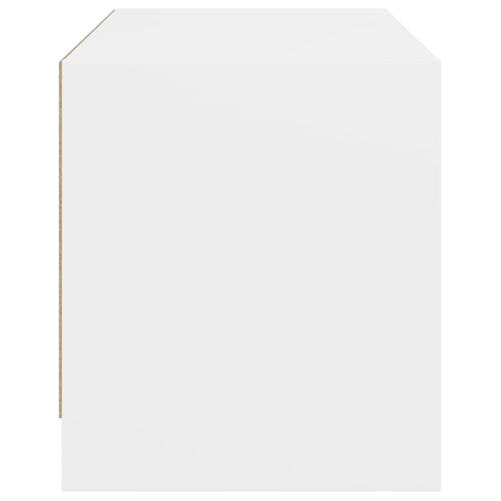 vidaXL Έπιπλο Τηλεόρασης Λευκό 68x37x42 εκ. με Γυάλινες Πόρτες