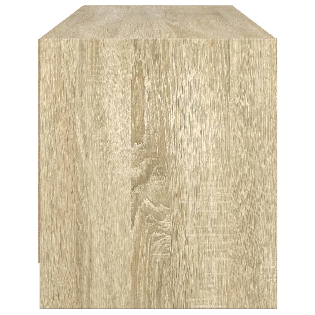 vidaXL Έπιπλο Τηλεόρασης Sonoma Δρυς 102x37x42 εκ. με Γυάλινες Πόρτες