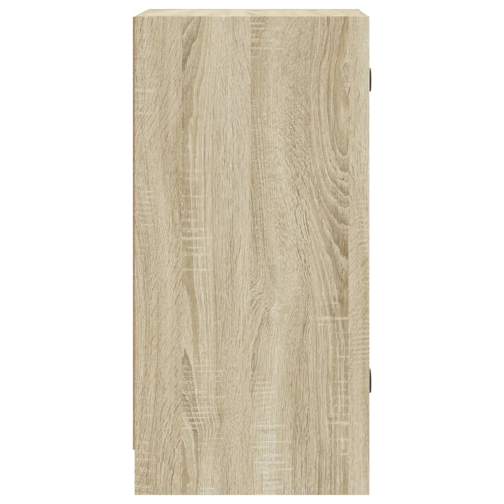vidaXL Βοηθητικό Ντουλάπι Sonoma Δρυς 35x37x75,5εκ. με Γυάλινες Πόρτες