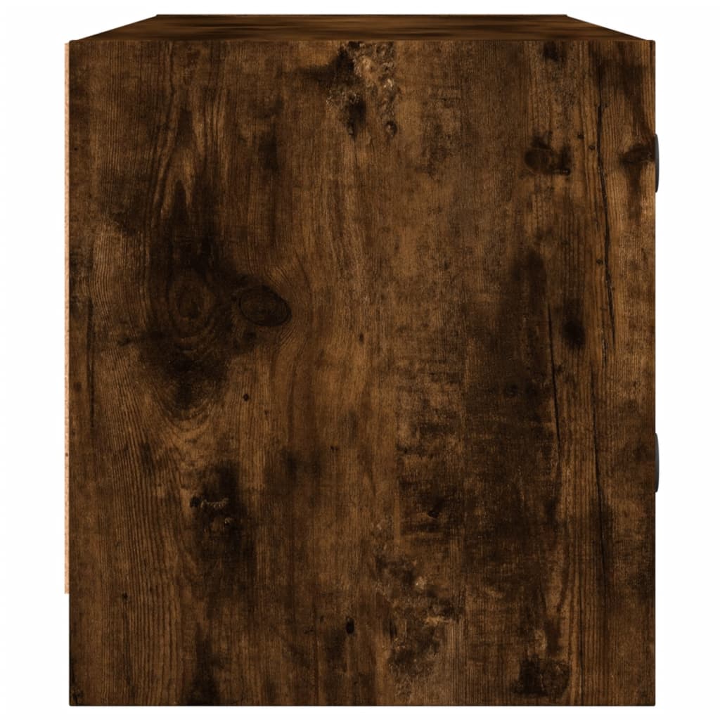 vidaXL Έπιπλο Τηλεόρασης Καπνιστή Δρυς 102x37x42 εκ. Γυάλινες Πόρτες