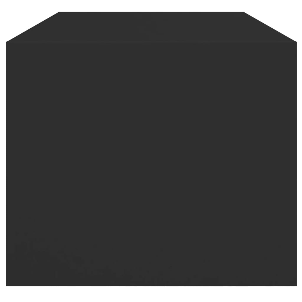 vidaXL Τραπεζάκι Σαλονιού Μαύρο 102x50x42 εκ. με Γυάλινες Πόρτες