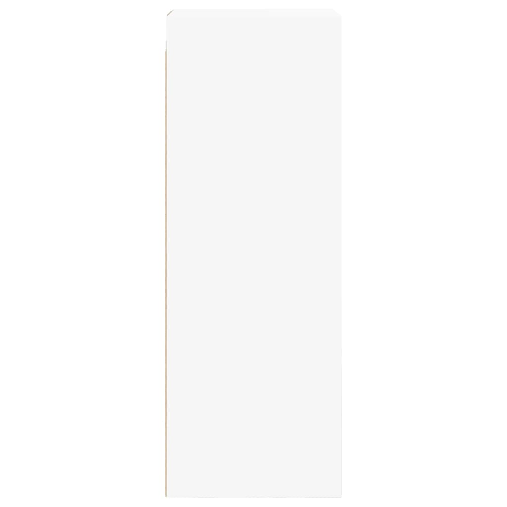 vidaXL Ντουλάπι Τοίχου Λευκό 35x37x100 εκ. με Γυάλινες Πόρτες