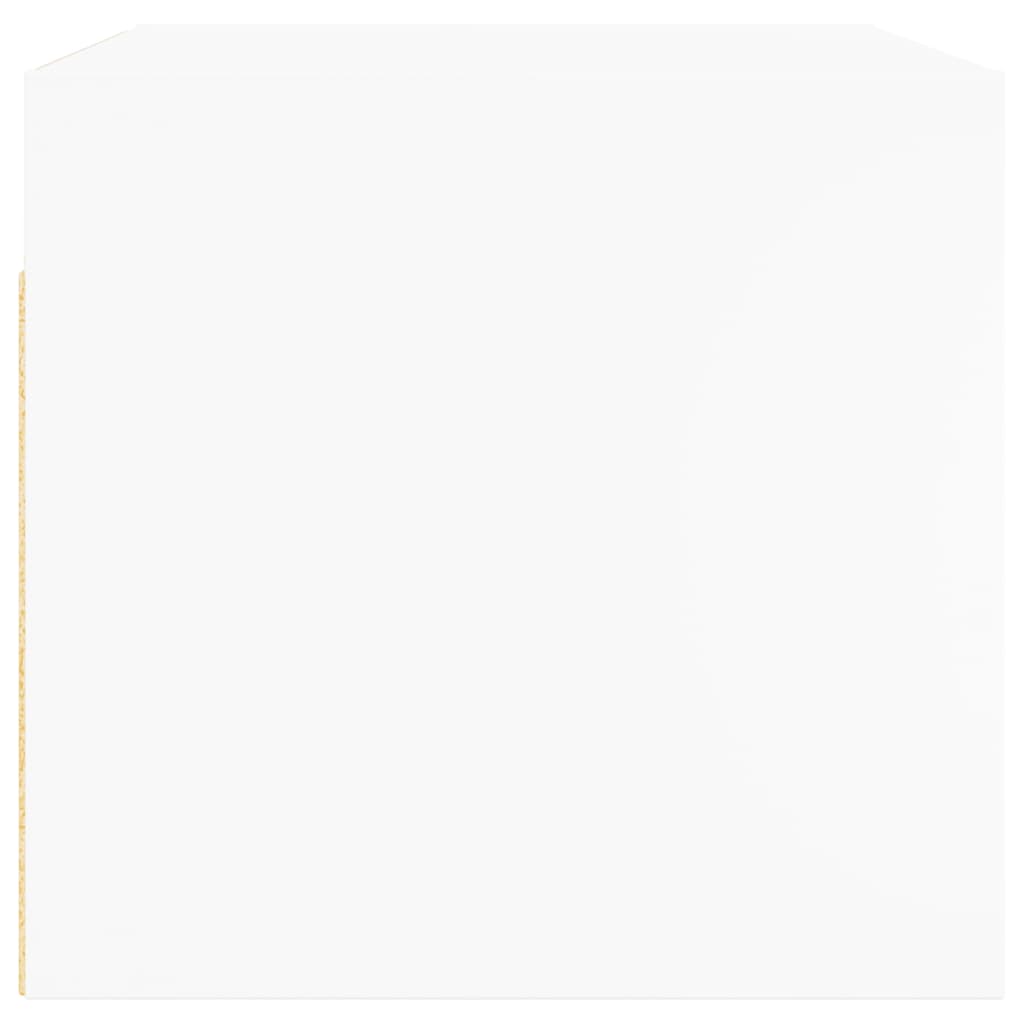 vidaXL Ντουλάπι Τοίχου Λευκό 68,5x37x35 εκ. με Γυάλινες Πόρτες