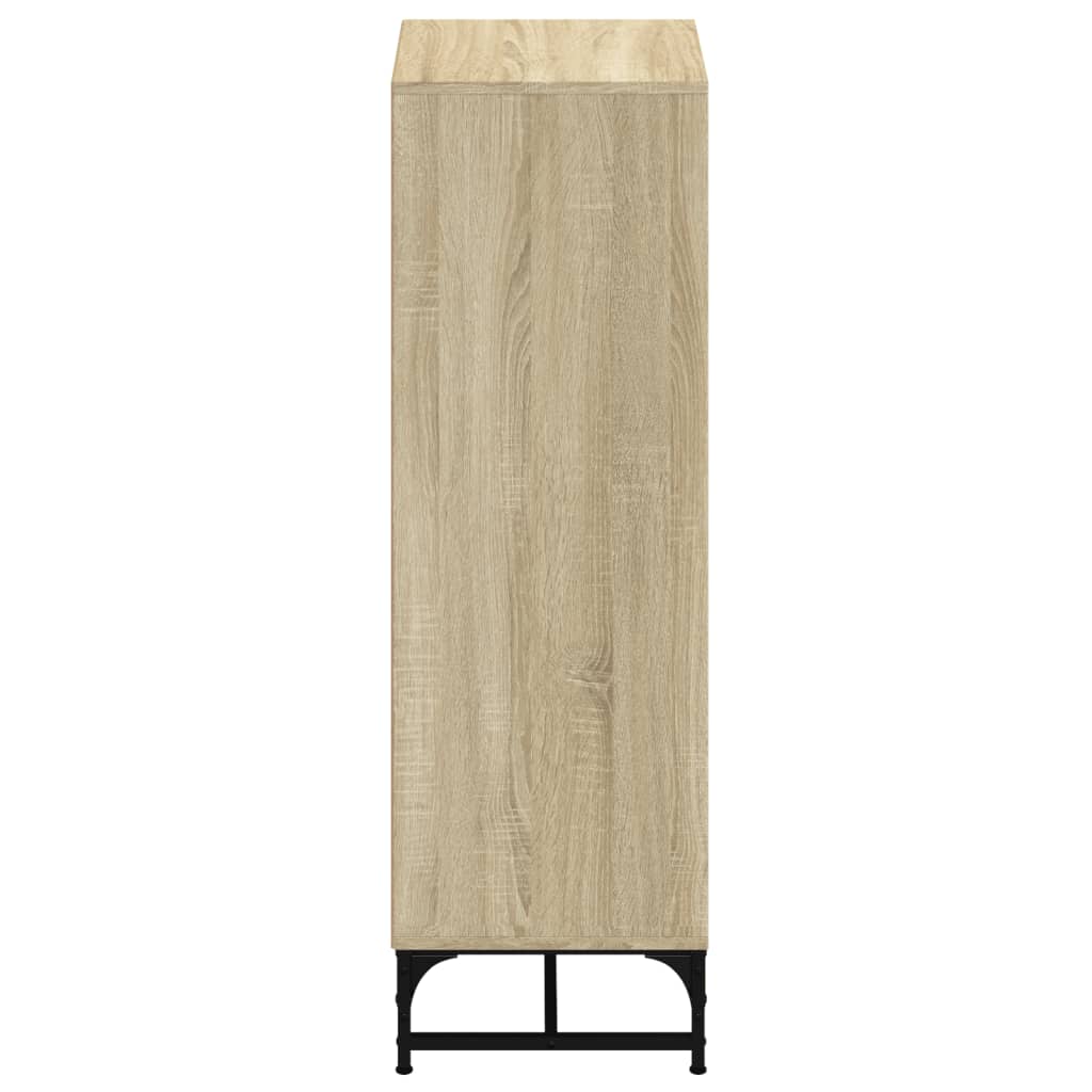 vidaXL Ντουλάπι Sonoma Δρυς 35 x 37 x 120 εκ. με Γυάλινες Πόρτες