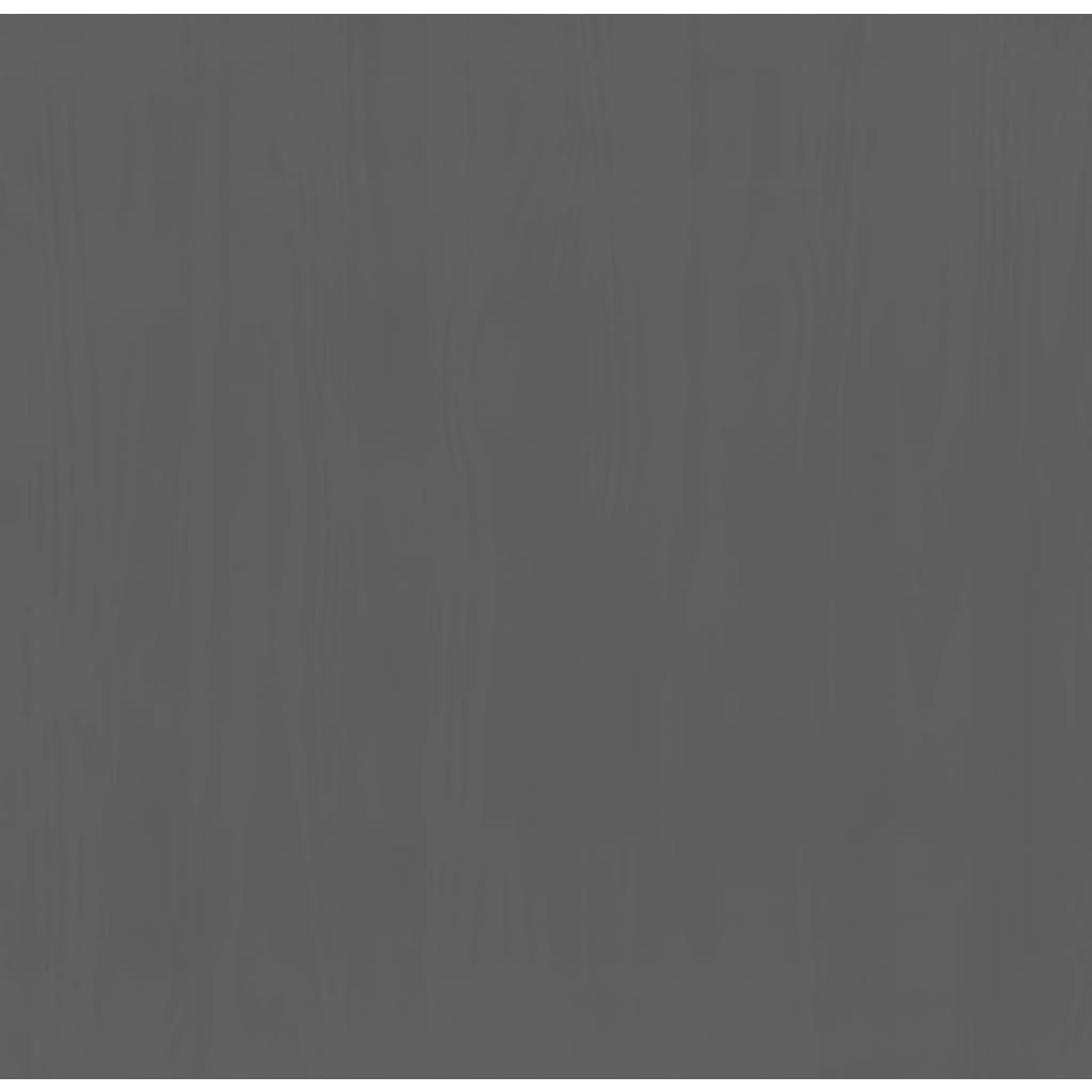 vidaXL Κομοδίνο FLORO Γκρι 45 x 39 x 57 εκ. από Μασίφ Ξύλο Πεύκου