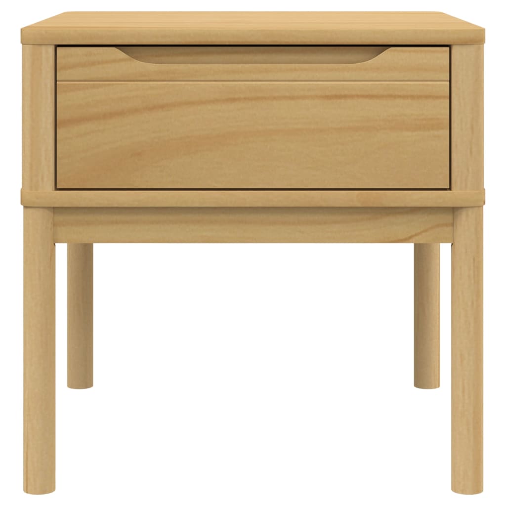 vidaXL Τραπεζάκι FLORO Καφέ 55x55x54 εκ. από Μασίφ Ξύλο Πεύκου