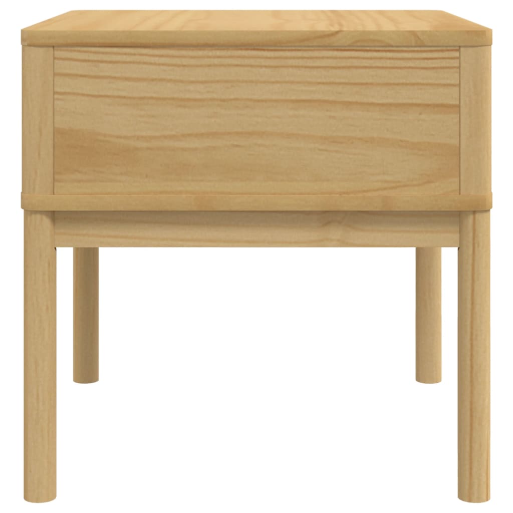 vidaXL Τραπεζάκι FLORO Καφέ 55x55x54 εκ. από Μασίφ Ξύλο Πεύκου