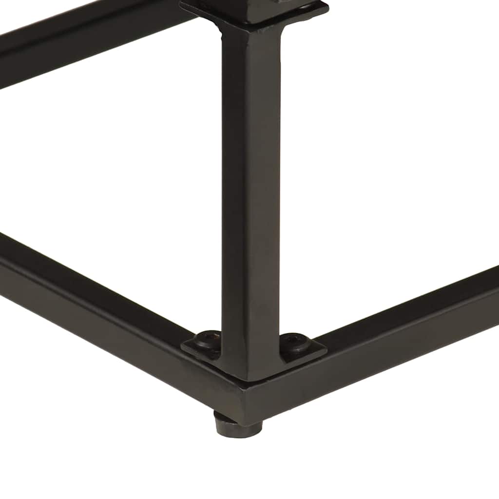 vidaXL Ντουλάπι Μαύρο 55x30x76 εκ. από Μασίφ Ξύλο Μάνγκο και Σίδηρο