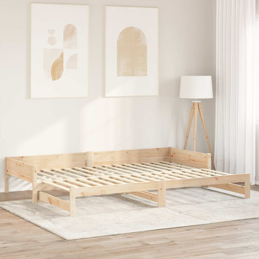 vidaXL Ξύλινη Πλάκα Κρεβατιού 32 τμχ. Φυσικό 90 x 6 x 1,3 εκ