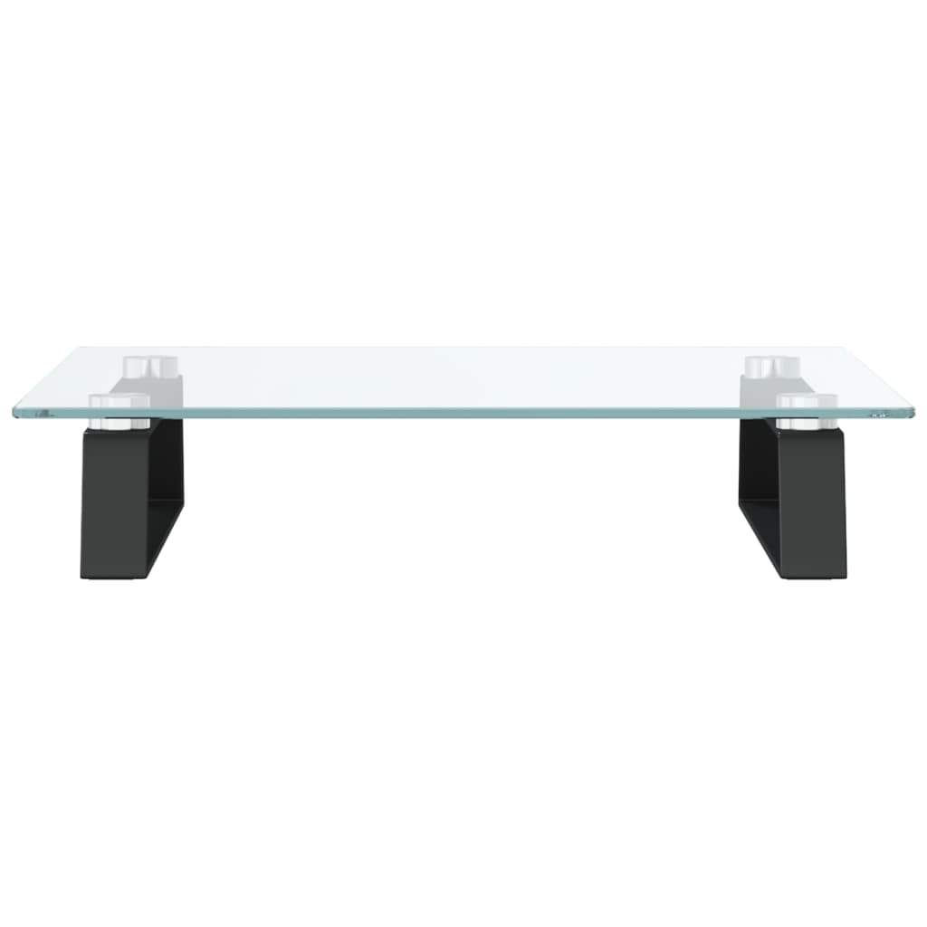 vidaXL Βάση Οθόνης Μαύρη 40x35x8 εκ. από Ψημένο Γυαλί και Μέταλλο