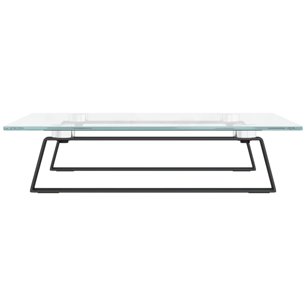 vidaXL Βάση Οθόνης Μαύρη 40x35x8 εκ. από Ψημένο Γυαλί και Μέταλλο
