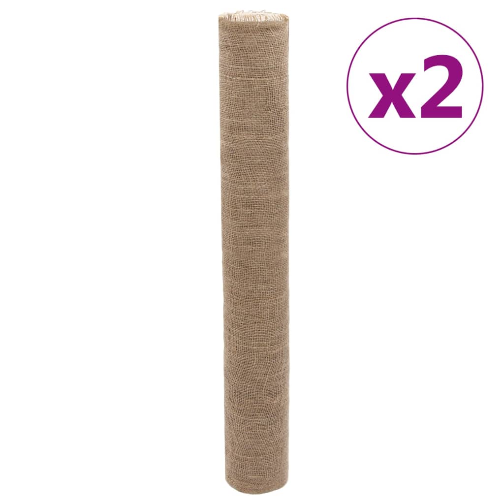 vidaXL Ρολά Γιούτας 2 τεμ. 1x50 μ. από 100% Γιούτα 200 gsm